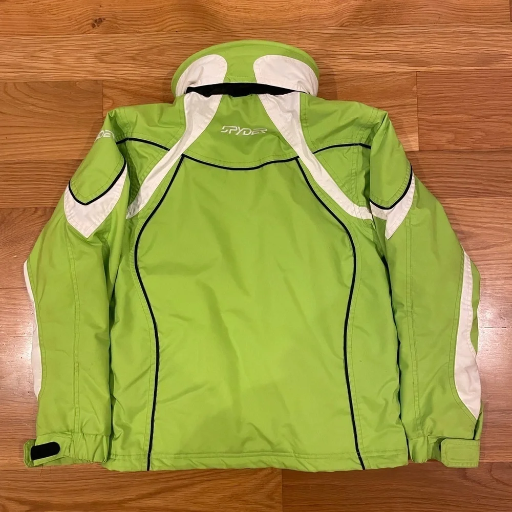 Spyder Kids Ski Coat in Bright Green